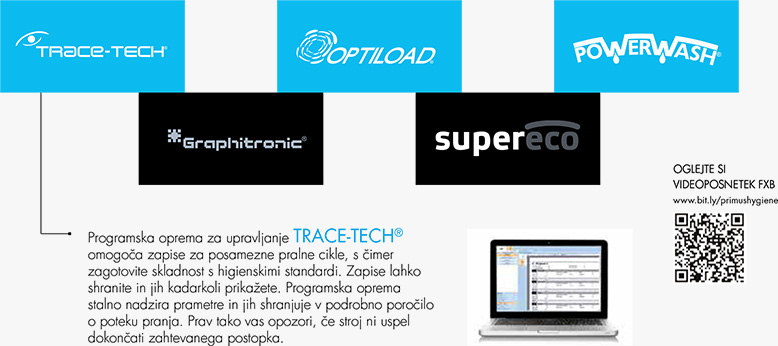 Medicinski pralni stroji, trace-tech